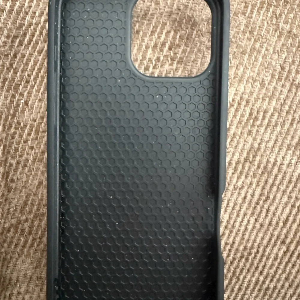 Black Leather iPhone 16 Pro Max Case with Ring Holder